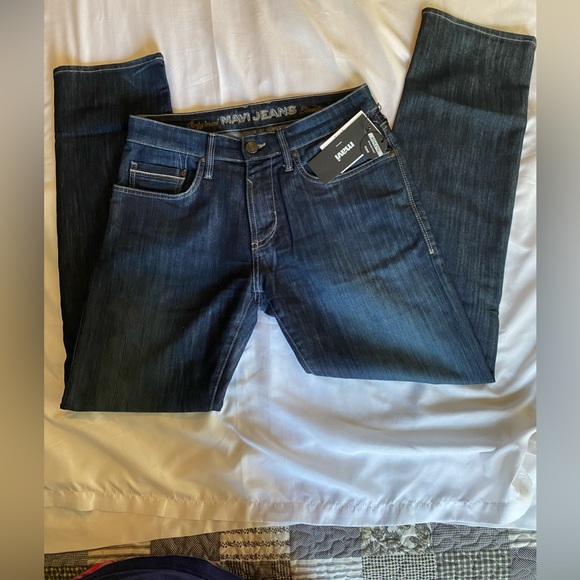 Men’s Mavi Regular - Rise straight leg blue jeans size 331/32 - Picture 3 of 14